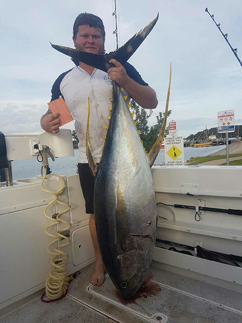 ANGLER: Matt Russell SPECIES: Yellowfin Tuna WEIGHT: 63.8kg LURE: JB Dingo.